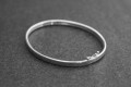 Sterling Silver Oval Bangle