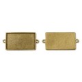  Rectangle Link Bezel - Antique Gold - 39 x 22mm