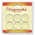 Fuseworks Fusible Shapes 6 Clear Circles - 25mm