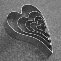 Cutters - Lazy Hearts - set of 5