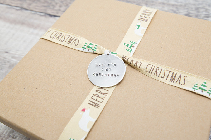 Alphabet and number stamp kit used to make a very special gift tag  -  102-F147