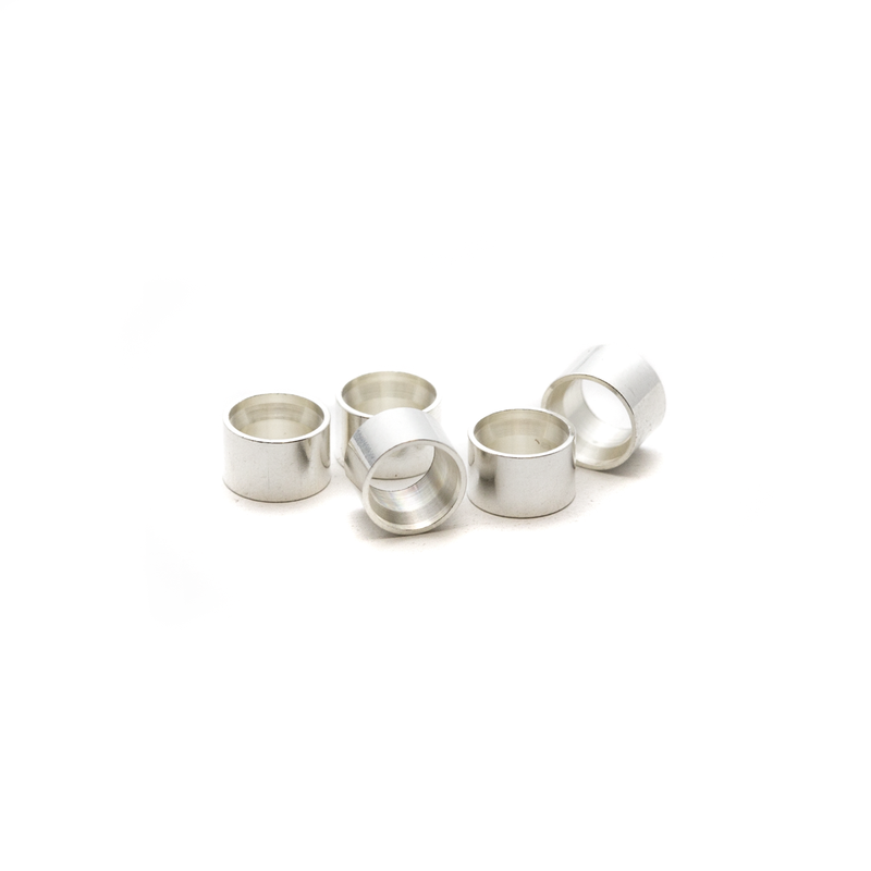 Silver Open Bezel Round 3mm - 5 pack