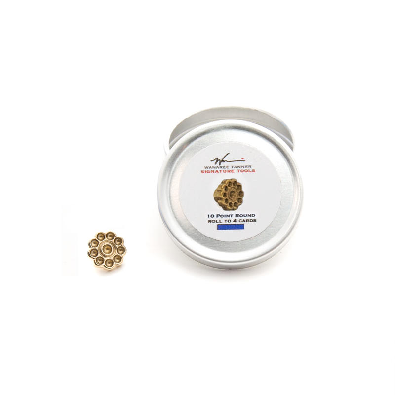 Wanaree Tanner Die Cut Tool Head - 10 Point Round