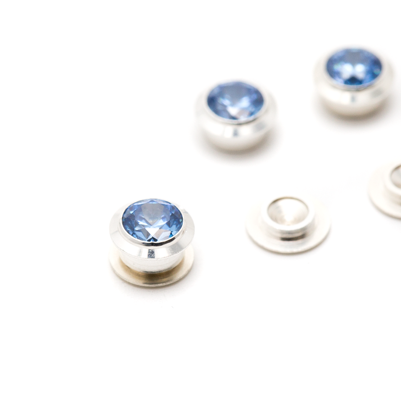 4mm Blue Cubic Zirconia Gemstones