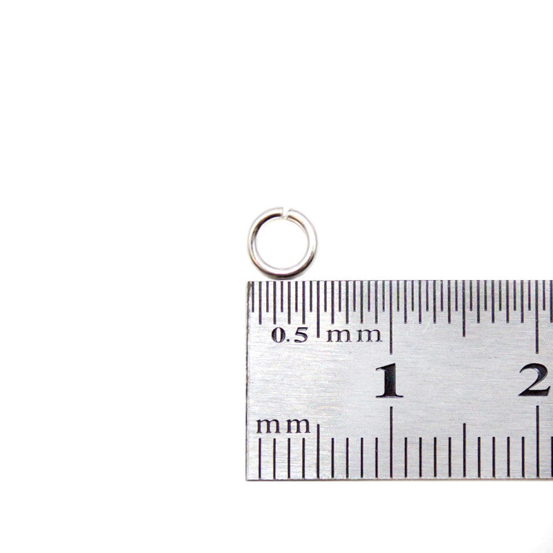 Sterling Silver Jump Ring Medium - Pack of 10 - 3.3mm - 102-K-0002
