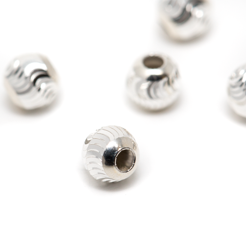 4mm Sterling Silver Round Beads