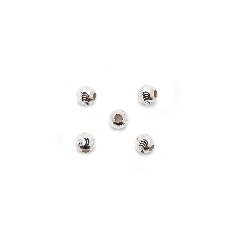 4mm Sterling Silver Round Beads