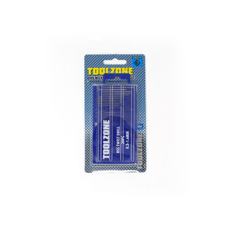 20pc Precision Drill Bit Set