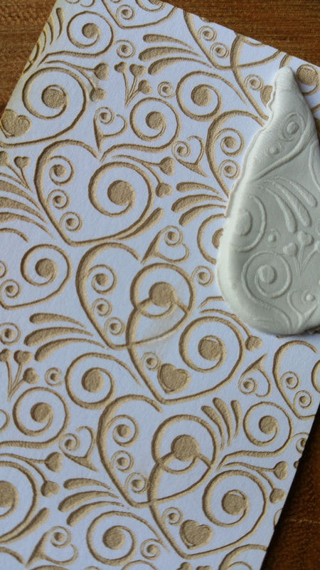 RS Laser Texture Paper - Twirl Hearts