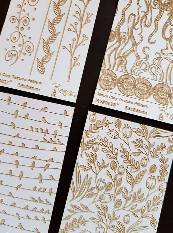RS Laser Texture Paper -Spring Florals