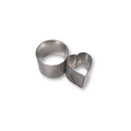 Cutters - Circle & Heart - Charm Set of 2