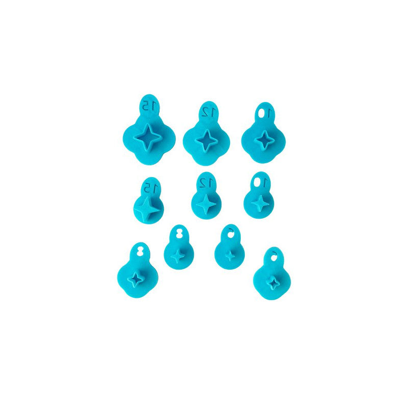 Micro Cutter - 4 Sided Star (With Push Stamp) all sizes