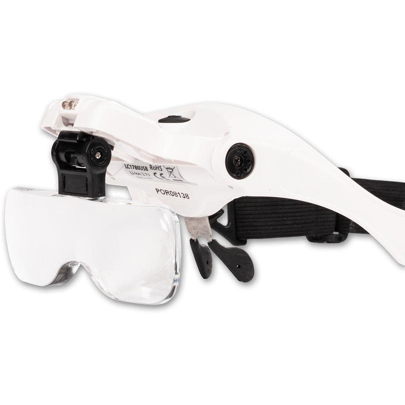 Magnifier Spectacles Set With Rechargeable LED Light