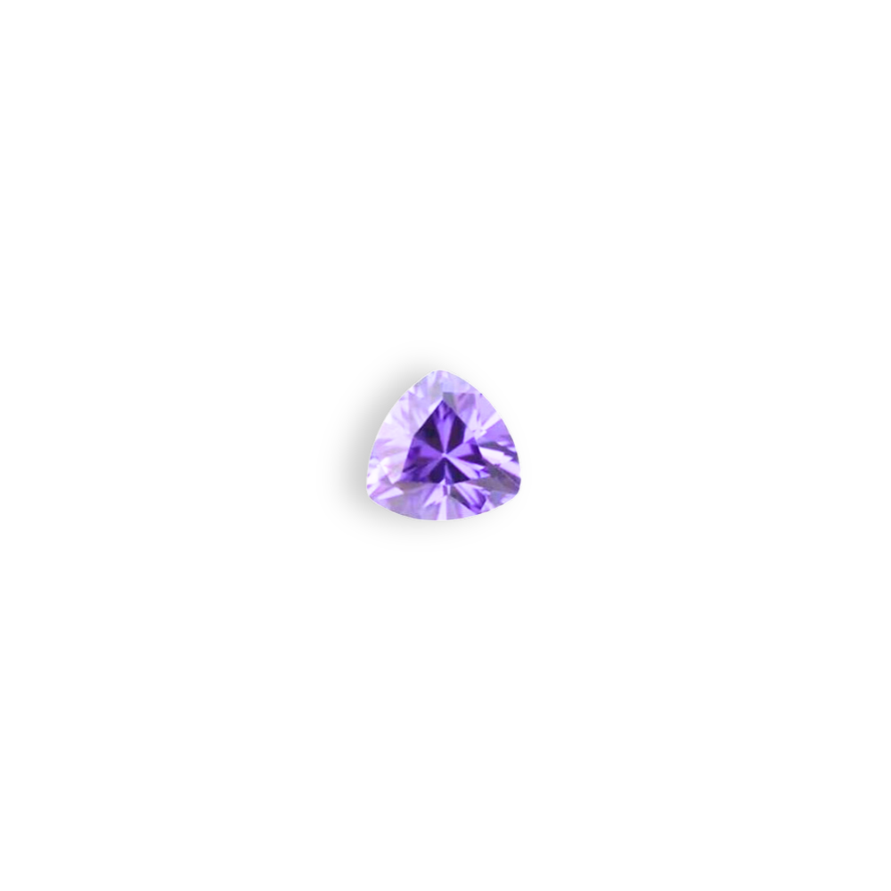 Lab Created Gemstone - Trillion Amethyst