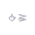 Embeddable Round Prong Setting - Silver - 5mm