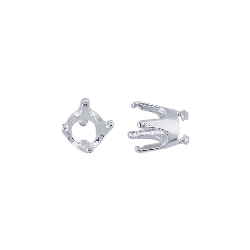 Embeddable Round Prong Setting - Silver - 5mm