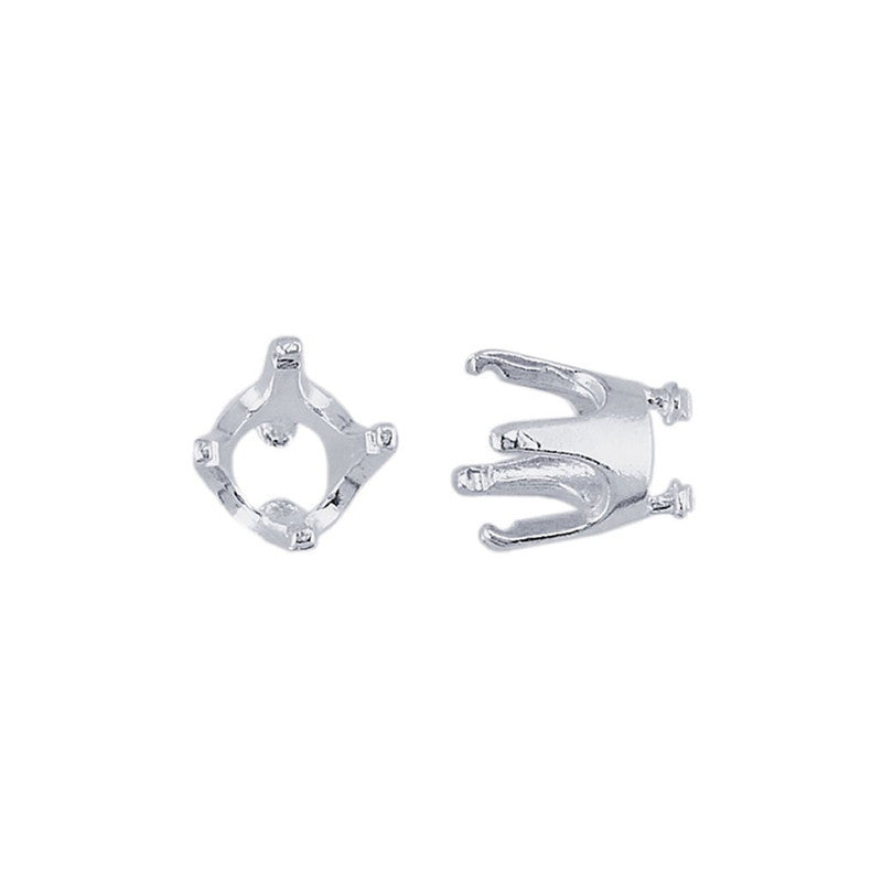 Embeddable Round Prong Setting - Silver - 6mm