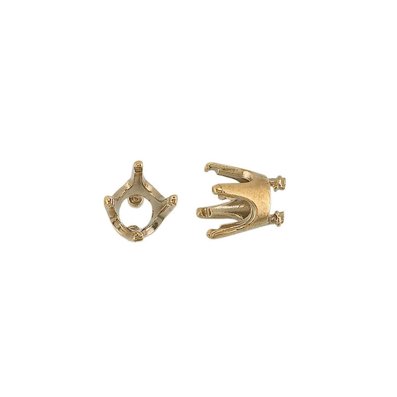 Embeddable Round Prong Setting - Bronze - 4mm