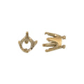 Embeddable Round Prong Setting - Bronze - 6mm