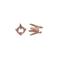 Embeddable Round Prong Setting - Copper - 4mm *Pack of 20* - *TARNISHED*