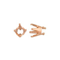 Embeddable Round Prong Setting - Copper - 5mm - *Pack of 20*