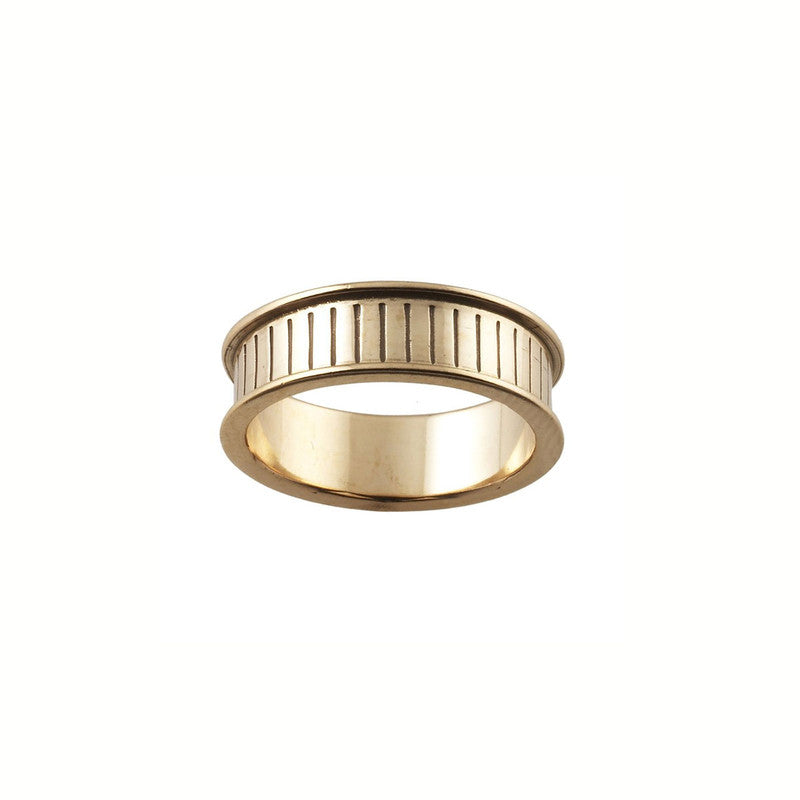 Ring Core 6mm wide - Channel - Bronze - UK Size N 1/2
