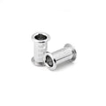 Bead Core Fine Silver Flared With Threads - 3/8" Pack of 4