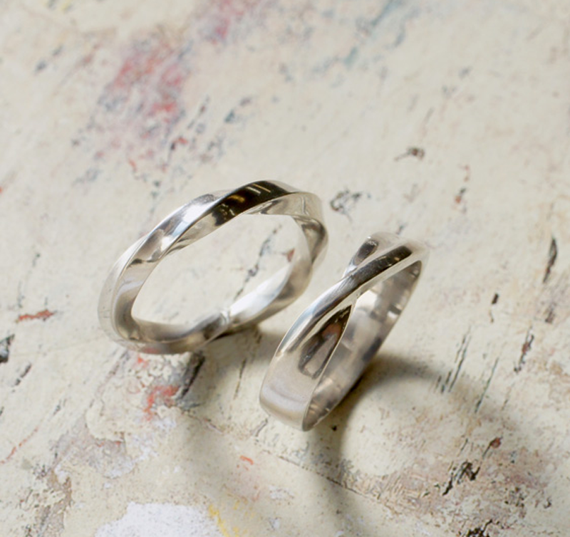 Sterling Silver rings made with ACS 950
