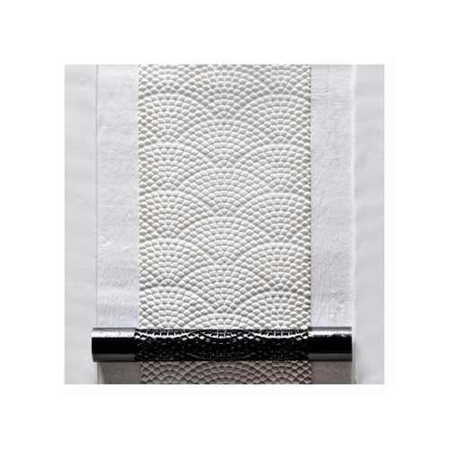Acrylic Texture Fine Line Roller (KRFL) - Cobblestone  - 7.5cm - Example
