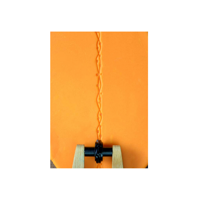 Acrylic Texture Mini Roller (KRS) - Lins and Dots - 5mm Example