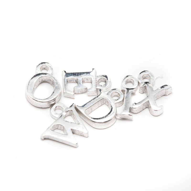 Silver charm letter