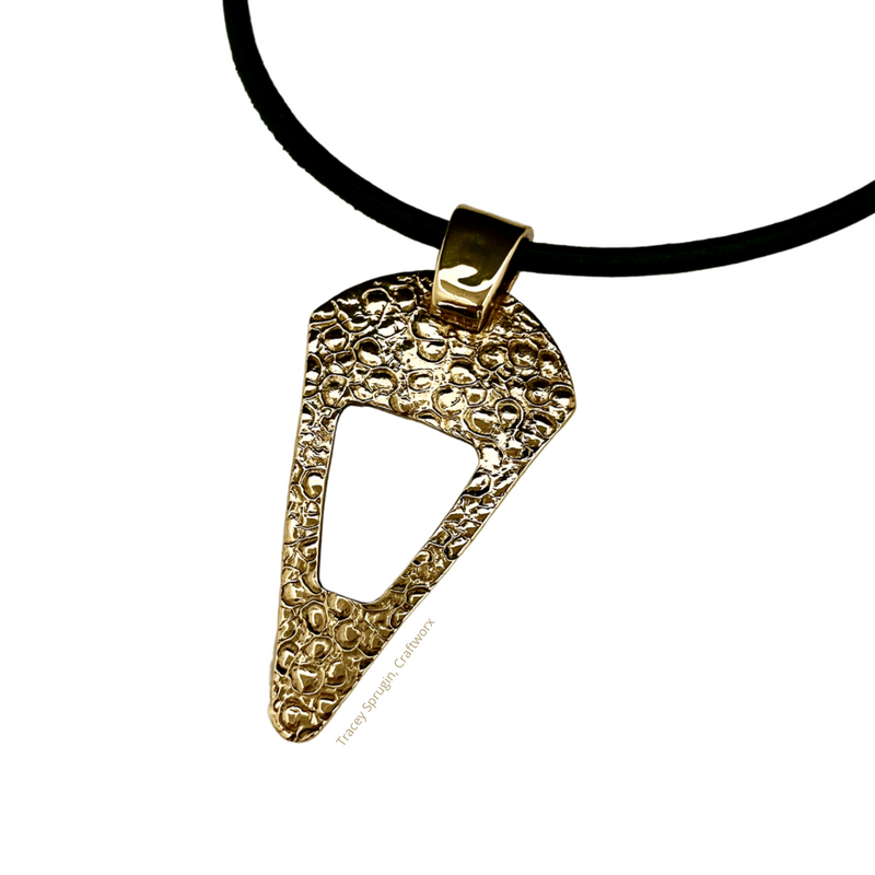 Tracey Spurgin Art Clay Bronze necklace