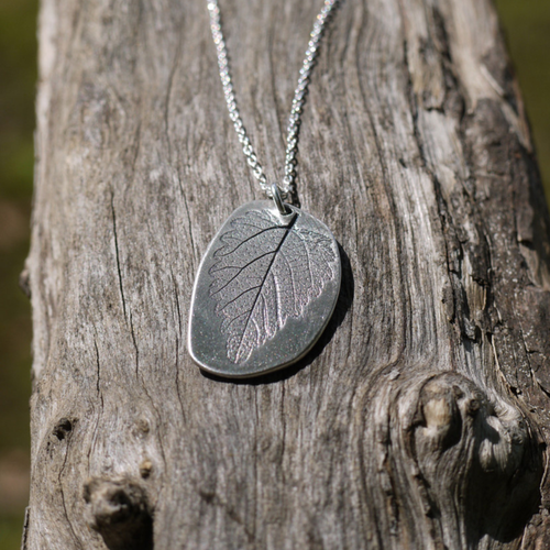 Art Clay Silver Clay - Silver Leaf Imprint Necklace - 102-A0273