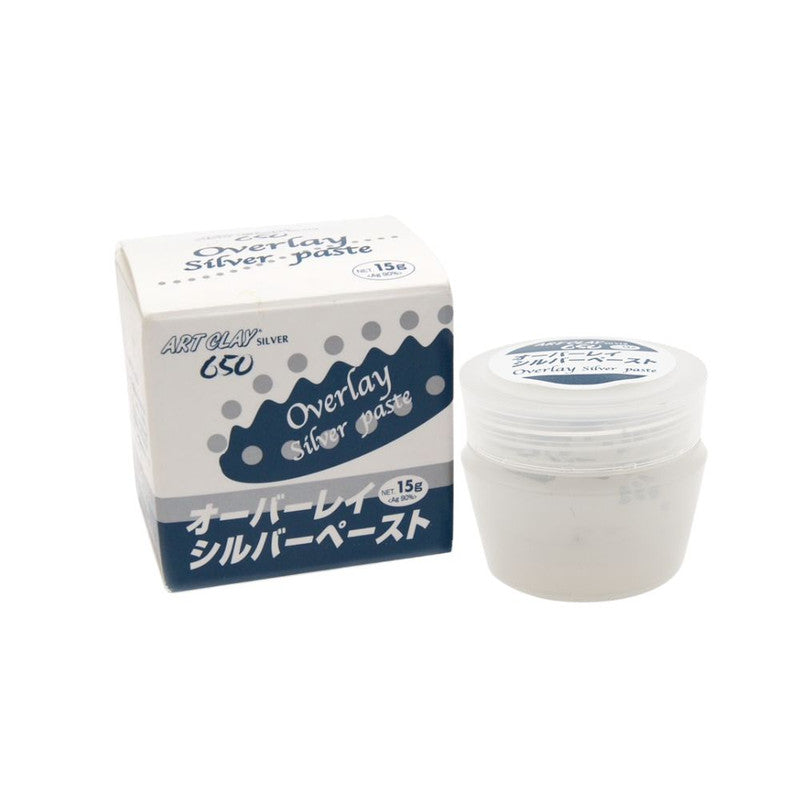 Art Clay Silver Overlay Paste - 15gm - add real silver to ceramics and porcelain - 102-A-0044
