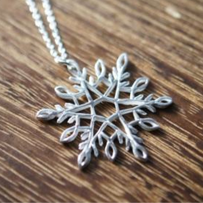 Art Clay Silver Syringe - Snowflake Pendant - 102-A0279