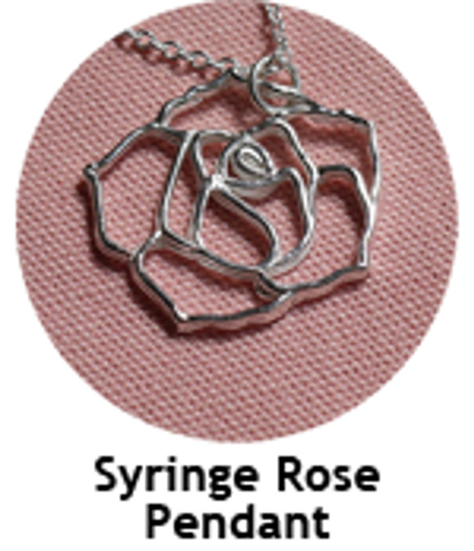 Art Clay Silver Syringe -  Rose Pendant - 102-A0281