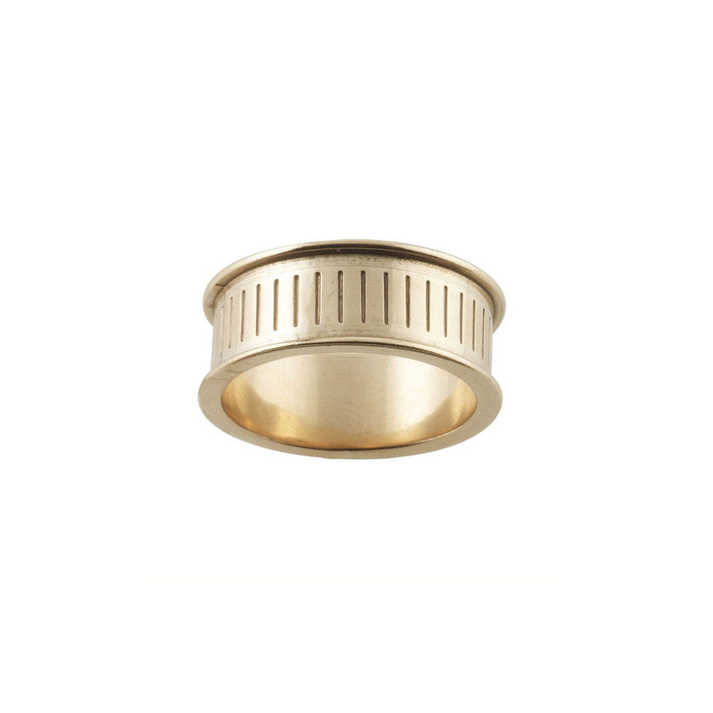 Ring Core 8mm wide - Channel - Bronze - UK Size T 1/2