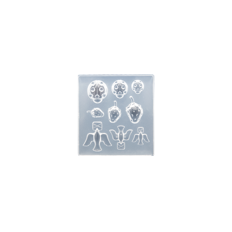 Silicone Mould - Bugs, Berries and Birds