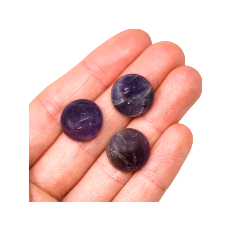 Cabochon - Round - Amethyst - 16mm