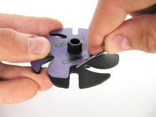 Easily change abrasives on JoolTool back pads.