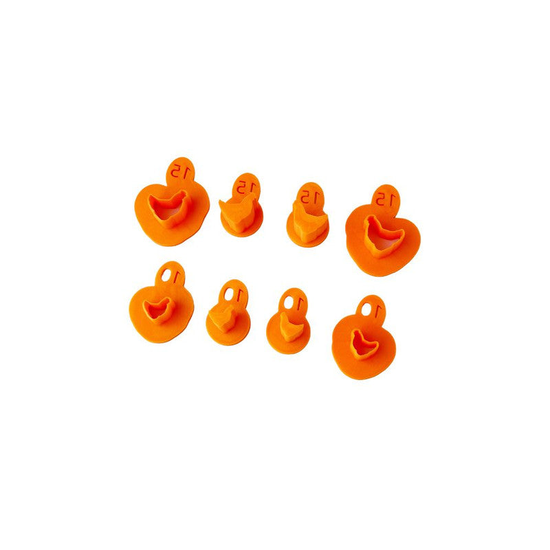 Micro Cutter - Chicken Mirrored (With Push Stamp) all sizes