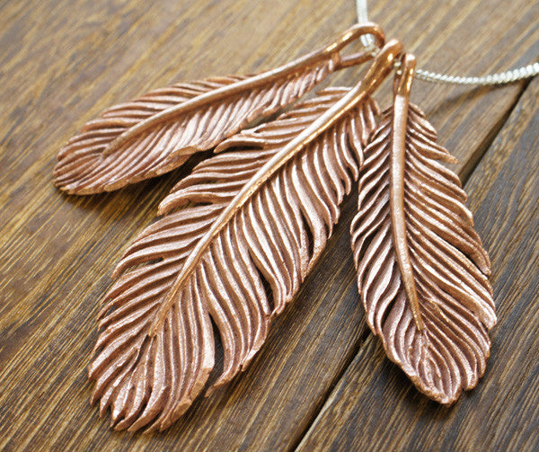 Art Clay Copper feathers - 102-A-0300
