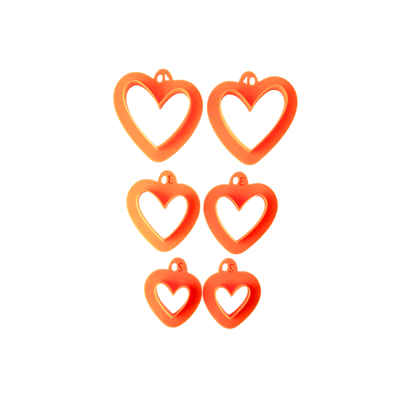 Cutter - Big Sided Heart Mirrored Set