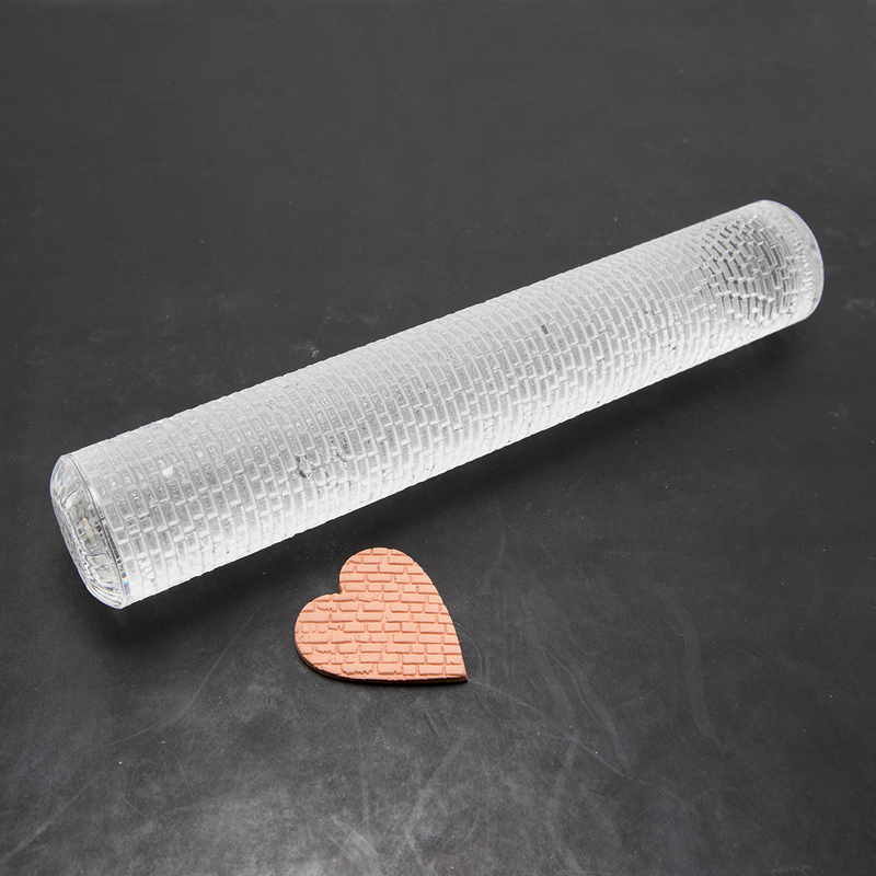 Rolling pin dutch brick texture example