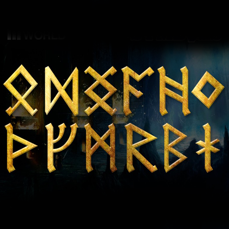 Included dwarven symbols.