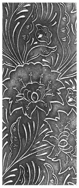 Examples of Fern Leaf Peony in silver clay.