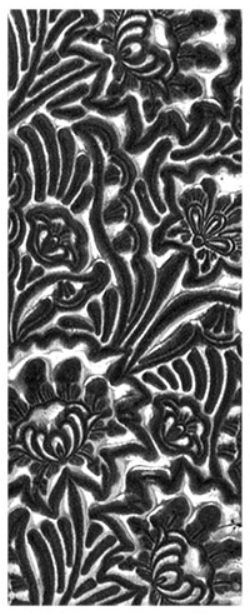 Examples of Fern Leaf Peony in silver clay.
