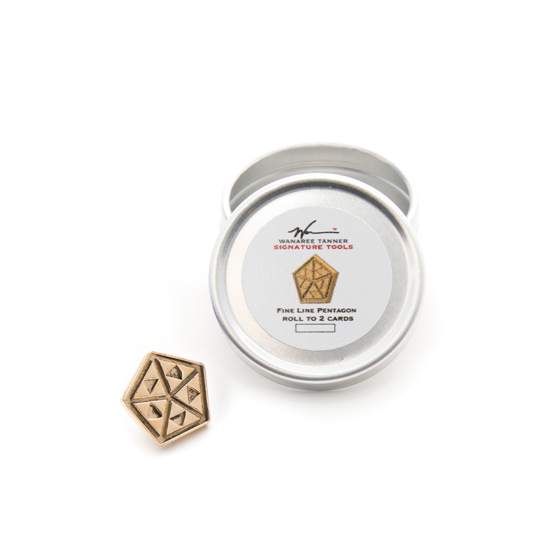 Wanaree Tanner Fine Line Pentagon Signature Die Cut Tools