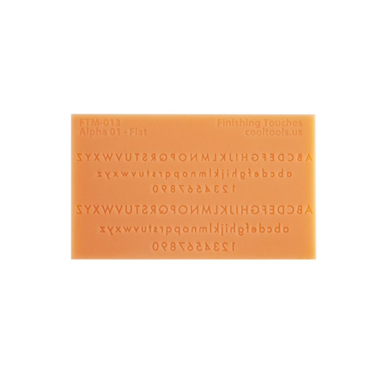 Cool Tools Finishing Touches Alphabet 1 - Flat font