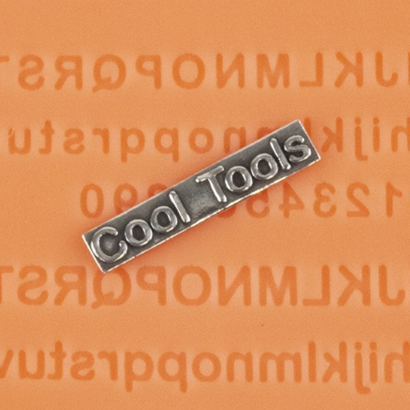 Finishing Touches Mould Alphabet in Arial Font.
